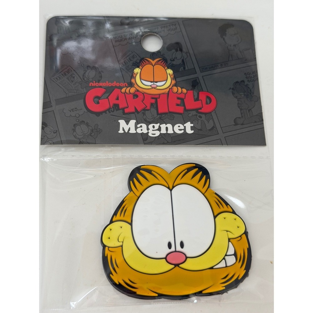 Nickelodeon Garfield Magnet Best Brands Rubber Character Face New 0226A